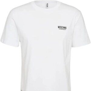 Moschino Underwear Big Print Mens White Cotton Tshirt T-Shirt Crew Neck Unisex